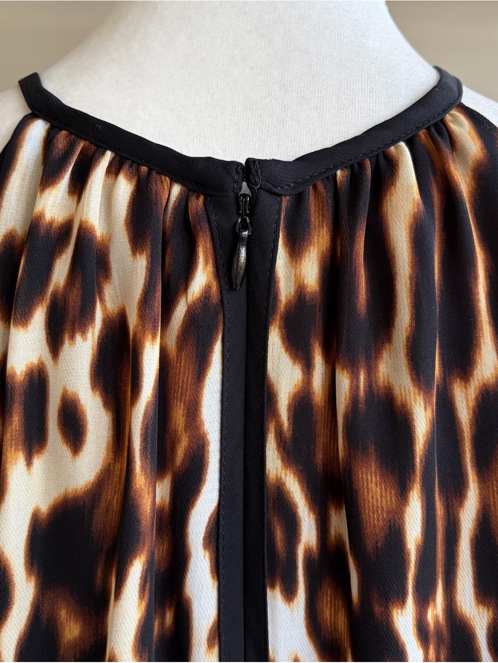 •Worthington• Animal Print Halter Neck Dress - Size 8 - Picture 6 of 8